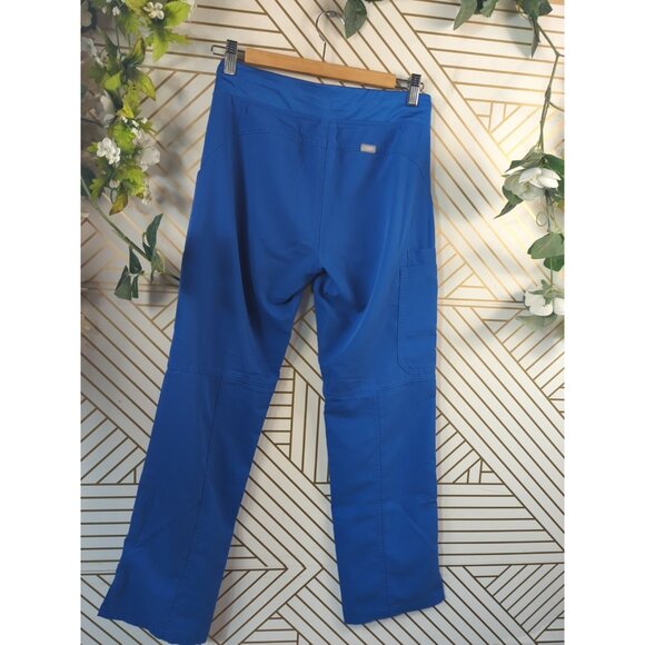 Figs Womens Pants Blue Classic 4 Pockets SCRUB Waist Medical Pants Size XS - Picture 5 of 7